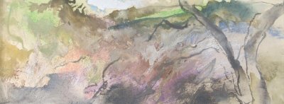 3a. Esk Valley. ~ 45cm x 15cm watercolour