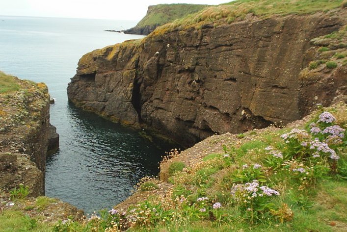 5. Sandstone-conglomerate cliffs, Dunmore East, Co. Waterford, Ireland