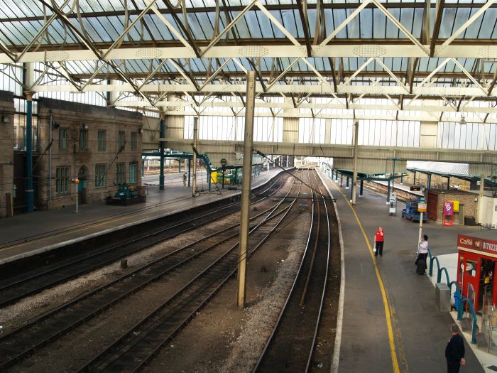 trainspotting at Carlisle station Leeds-Settle-Carlisle Railway Trip