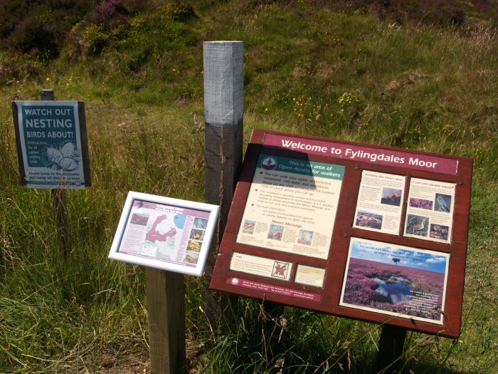 Lilla Howe Walk across Fylingdales Moor to Lilla Cross Jugger Howe lay-bye car ...