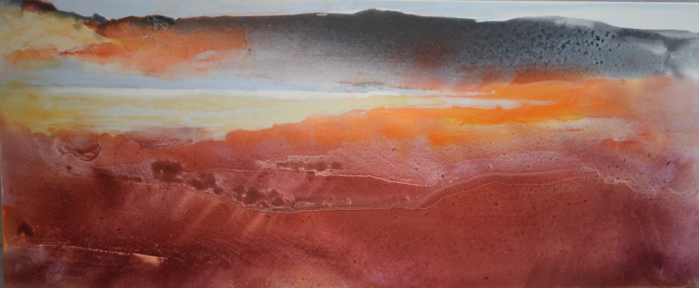 End of the day painting by Peter M Hicks artist acrylic on canvas