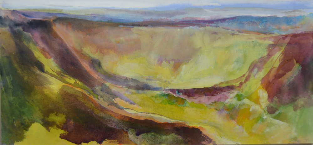 Fryup Dale painting by Peter M Hicks artist acrylic on canvas