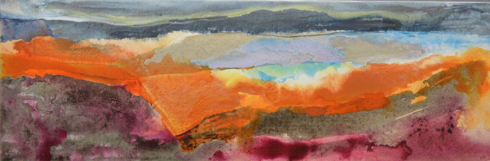 Land of Iron painting by Peter M Hicks artist acrylic on canvas
