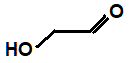 skeletal formula of 2-hydroxyethanal (glycolaldehyde) isomers of molecular formula C2H4O2