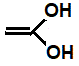 skeletal formula of ethene-1,2-diol (1,1-dihydroxyethene) structural isomer of molecular formula C2H4O2