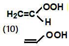 skeletal formula of vinyl hydroperoxide isomer of molecular formula C2H4O2