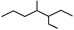 3-ethyl-4-methylheptane skeletal formula constitutional structural isomer of molecular formula C10H22 � Dr Phil Brown's chemistry