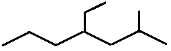 4-ethyl-2-methylheptane skeletal formula constitutional structural isomer of molecular formula C10H22 � Dr Phil Brown's chemistry