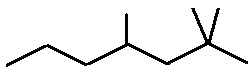 2,2,4-trimethylheptane skeletal formula constitutional structural isomer of molecular formula C10H22 � Dr Phil Brown's chemistry