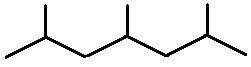 2,4,6-trimethylheptane skeletal formula constitutional structural isomer of molecular formula C10H22 � Dr Phil Brown's chemistry