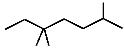 2,5,5-trimethylheptane skeletal formula constitutional structural isomer of molecular formula C10H22 � Dr Phil Brown's chemistry