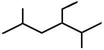 3-ethyl-2,5-dimethylhexane skeletal formula constitutional structural isomer of molecular formula C10H22 � Dr Phil Brown's chemistry