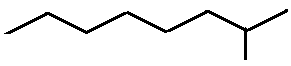2-methyloctane skeletal formula structural constitutional formula isomer of molecular formula C9H20