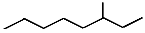 3-methyloctane skeletal formula structural constitutional formula R/S optical isomers enantiomers of molecular formula C9H20