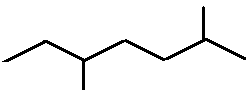 2,5-dimethylheptane skeletal formula structural constitutional formula R/S optical isomers enantiomers of molecular formula C9H20