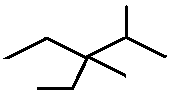 3-ethyl-2,3-dimethylpentane skeletal formula structural constitutional formula R/S optical isomers enantiomers of molecular formula C9H20