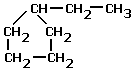 structural formula ethylcyclopentane, C7H14 alkanes molecular structure naming (c) doc b