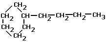 structural formula butylcyclohexane, C10H20 alkanes molecular structure naming (c) doc b