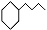 butylcyclohexane, C10H20 skeletal formula alkanes molecular structure naming (c) doc b
