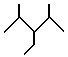3-ethyl-2,4-dimethylpentane skeletal formula alkanes molecular structure naming (c) doc b