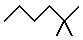2,2-dimethylhexane skeletal formula alkanes molecular structure naming (c) doc b