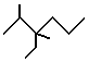 3-ethyl-2,3-dimethylhexane skeletal formula alkanes molecular structure naming (c) doc b