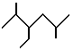 3-ethyl-2,5-dimethylhexane skeletal formula alkanes molecular structure naming (c) doc b
