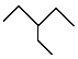 3-ethylpentane skeletal formula alkanes molecular structure naming (c) doc b