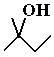 skeletal formula of 2-methylbutan-2-ol (2-methyl-1-butanol)