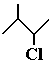 skeletal formula 2-chloro-3-methylbutane